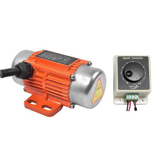 AC vibration motor with speed controller